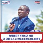 MBUNGE KIBAGENDI ADAI KUTISHWA BAADA YA KUZUNGUMZIA UFISADI
