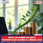 UKUAJI WA UCHUMI WA KENYA WAPUNGUA HADI ASILIMIA 4.6 MWAKA 2025 
