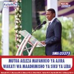 MUDAVADI AUNGA MKONO RUTO 2027, ASISITIZA AWAMU MBILI