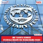 IMF YAONYA KUHUSU UTAWALA DHAIFU WA WANACHAMA WAKE