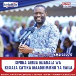 RUTO ASEMA UJENZI WA HOSPITALI YA KITALE UTAENDELEA